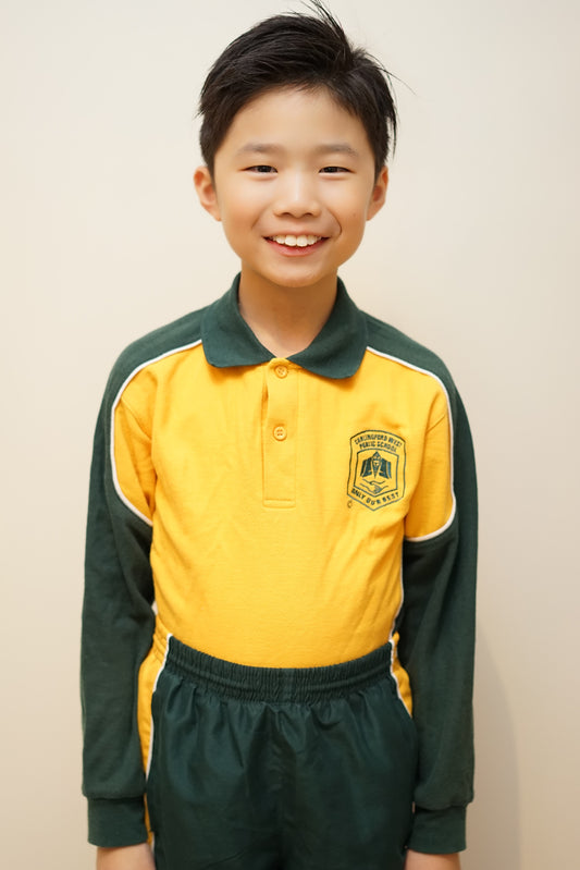 Sports Long Sleeve Polo Shirt