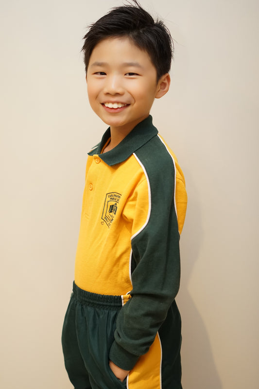 Sports Long Sleeve Polo Shirt